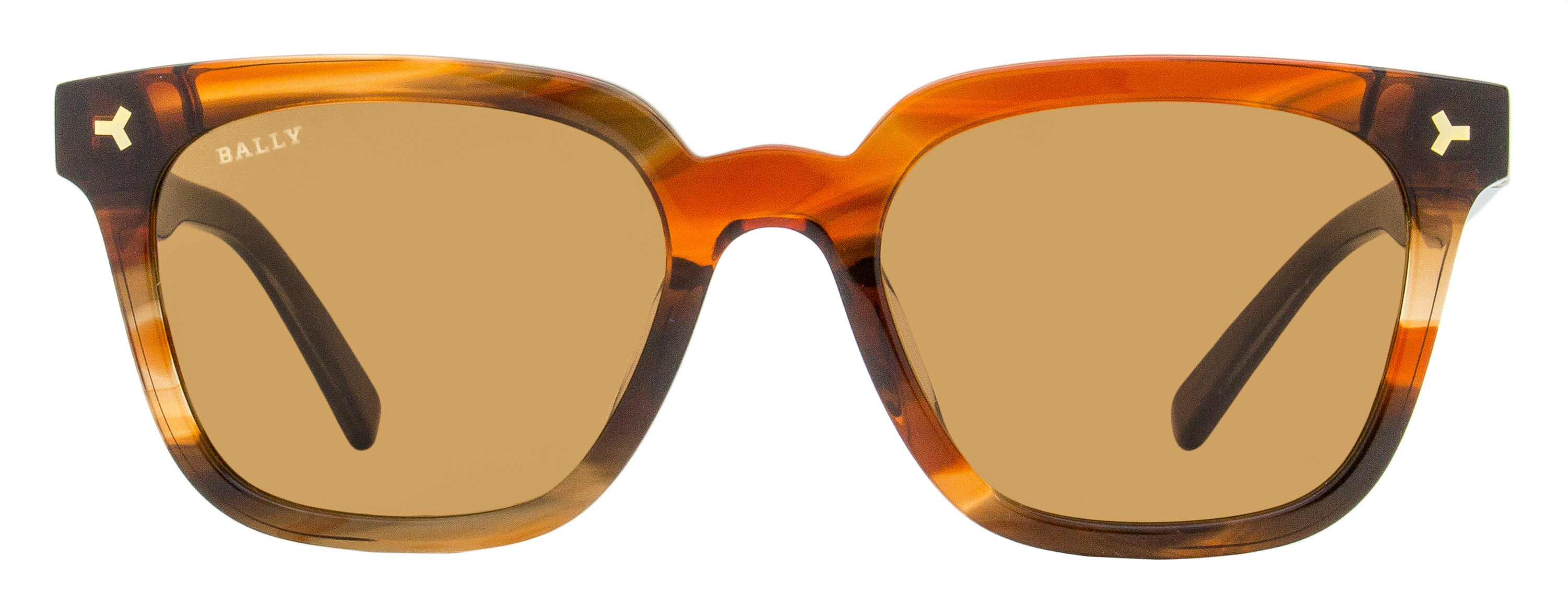 Bally Square Sunglasses BY0085H 50E Brown Melange 54mm