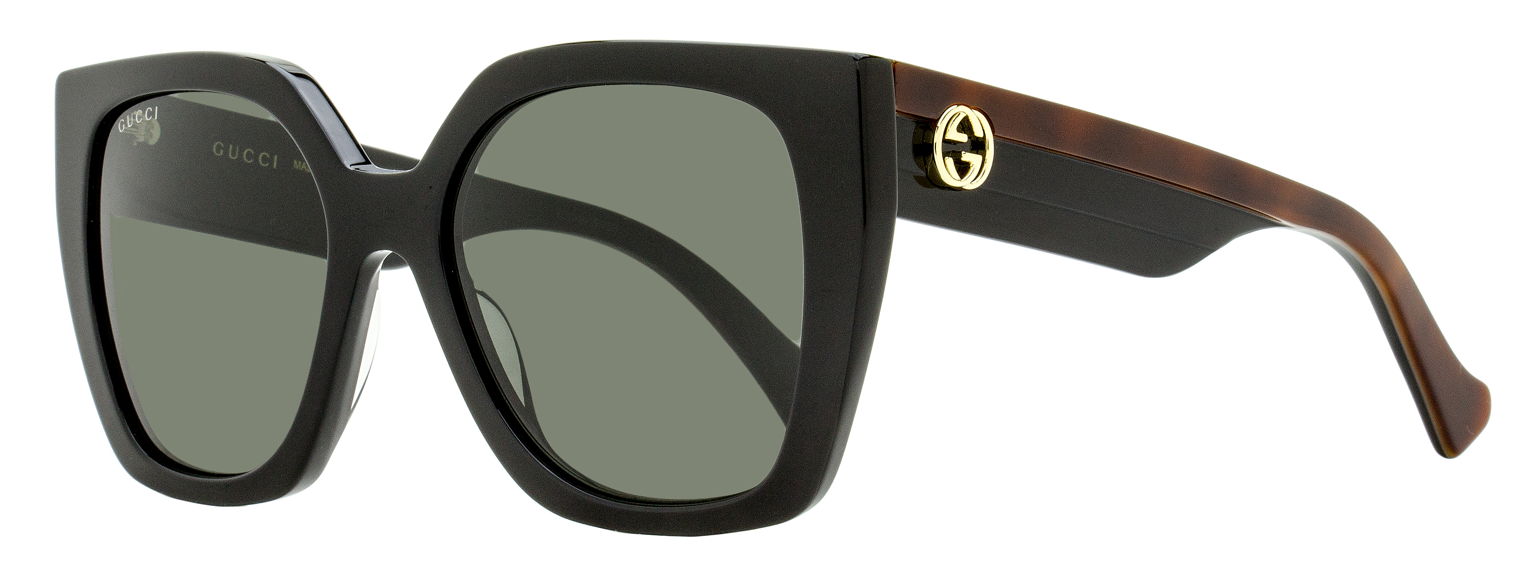 Солнцезащитные очки Gucci Square Web GG1300S 001 Черный/Гавана 55 мм